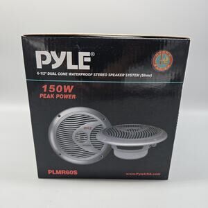 Pyle PLMR60B 6 1/2" Dual Cone Waterproof Stereo Speaker System Black (Pair)
